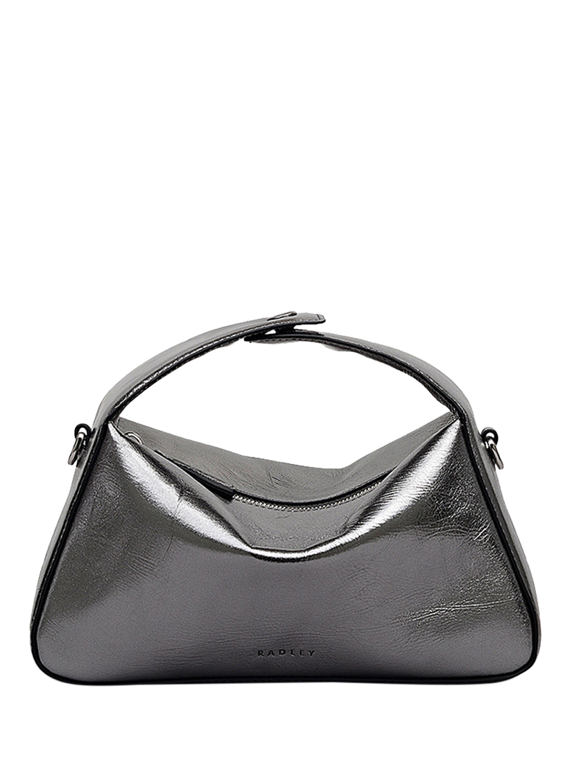 Product image 1 of 7, which shows Radley De Beauvoir Small Ziptop Grab Bag, Silver, One Size