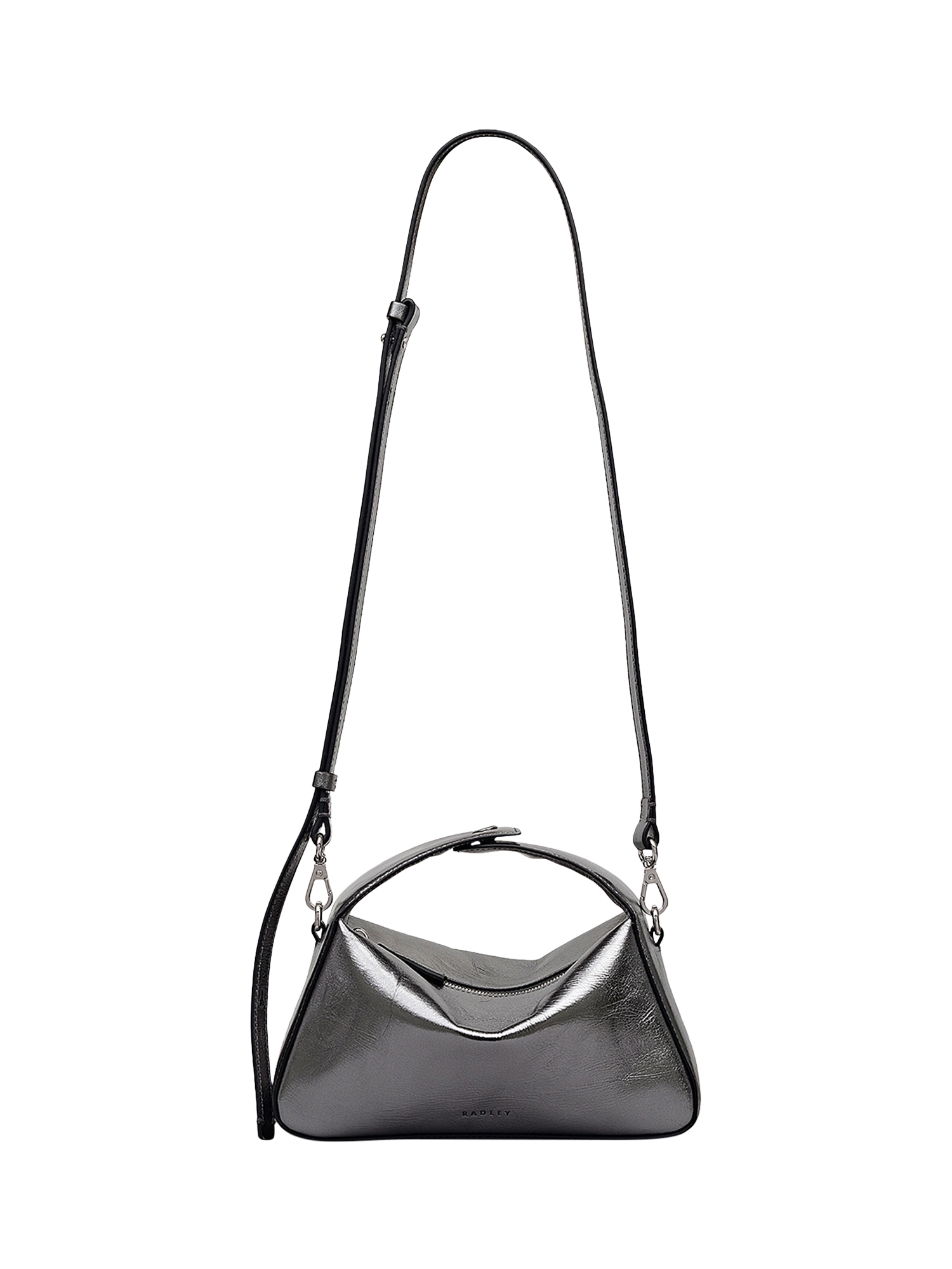 Product image 5 of 7, which shows Radley De Beauvoir Small Ziptop Grab Bag, Silver, One Size