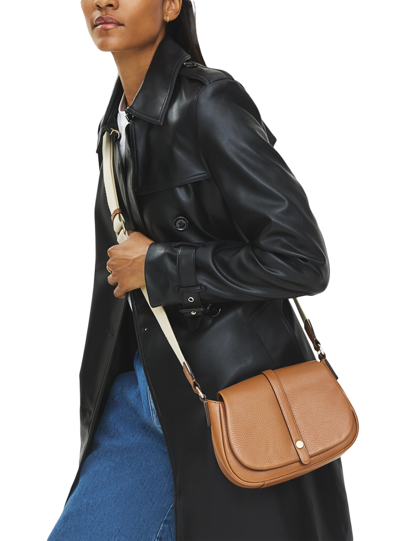 Product image 5 of 5, which shows Radley Lulworth Road Leather Saddle Bag, Indus Tan