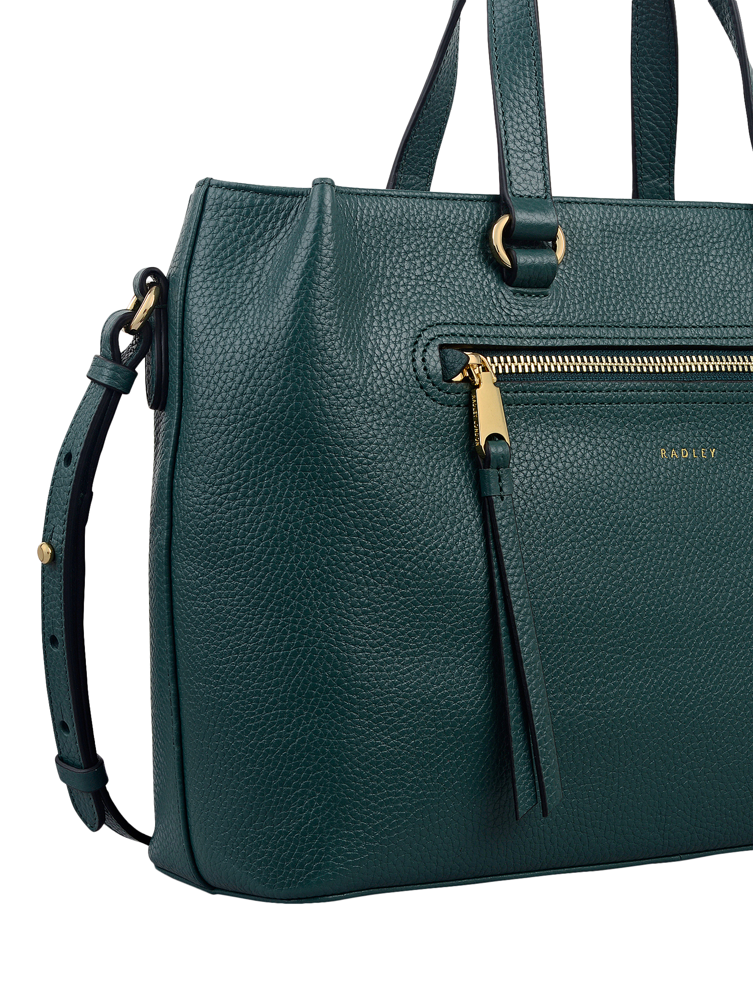 Product image 4 of 6, which shows Radley Pickwick Leather Grab Bag, Cedar