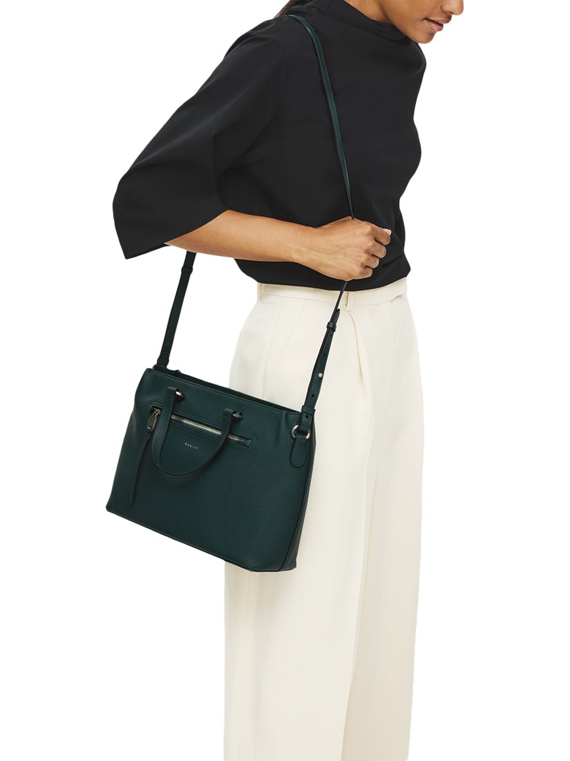 Product image 5 of 6, which shows Radley Pickwick Leather Grab Bag, Cedar