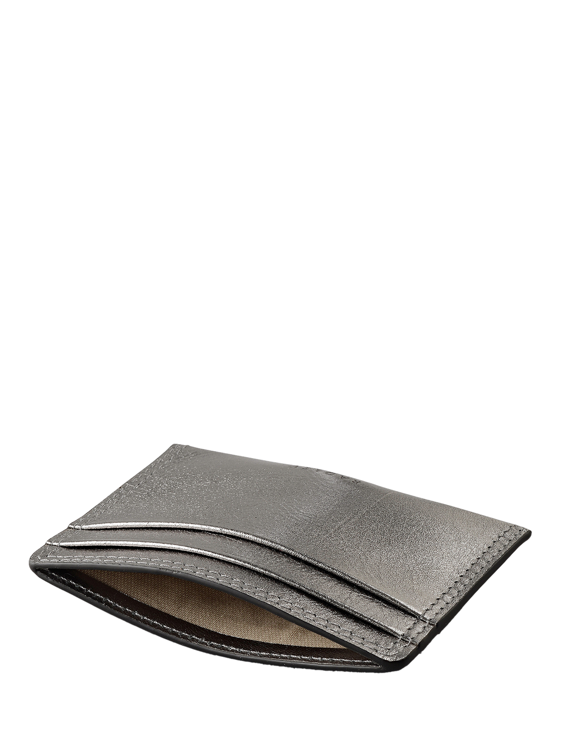 Product image 3 of 3, which shows Radley Coin Street Metallic Small Card Holder , Silver, Silver