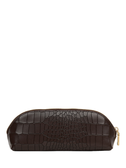 Radley Commute Street Faux Crocs Mall Ziptop Pencil Case - view 2, Dark Oak