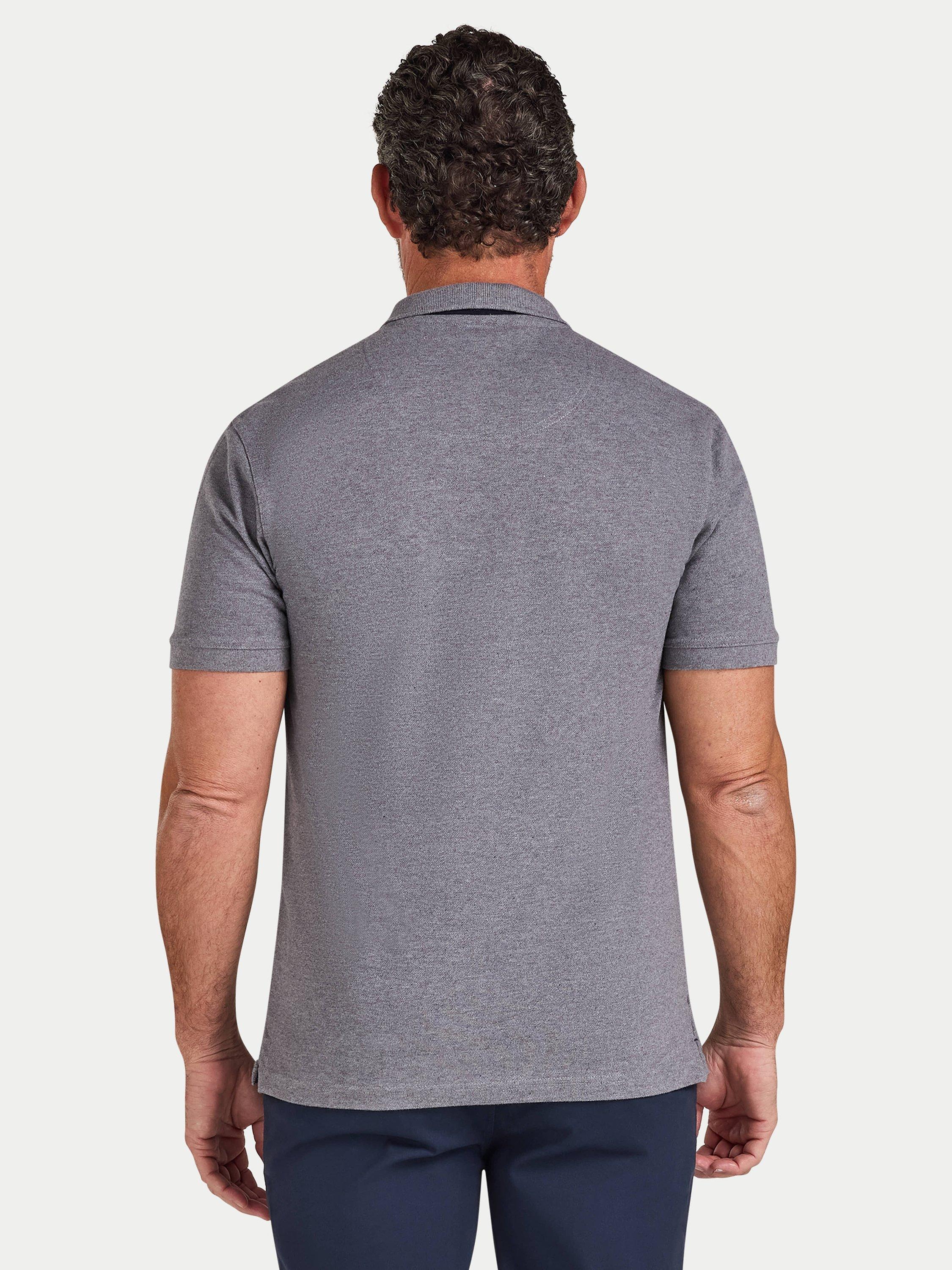 Product image 3 of 7, which shows Raging Bull Classic Polo Shirt, Grey Marl, S