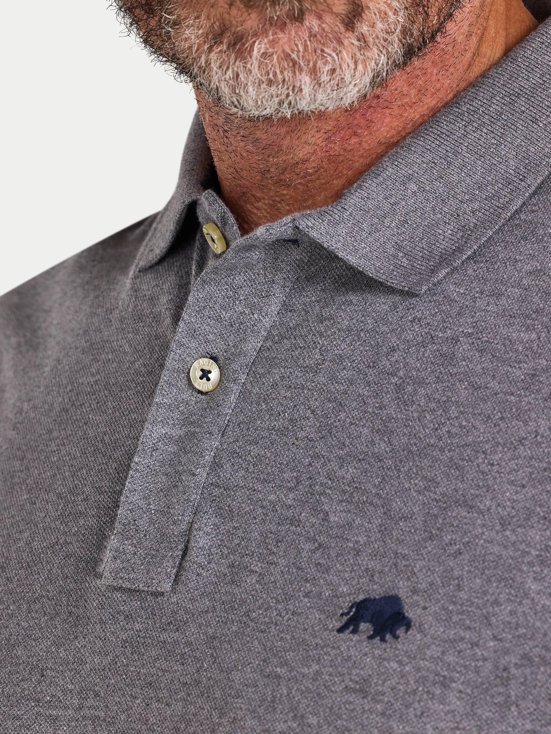 Product image 5 of 7, which shows Raging Bull Classic Polo Shirt, Grey Marl, S