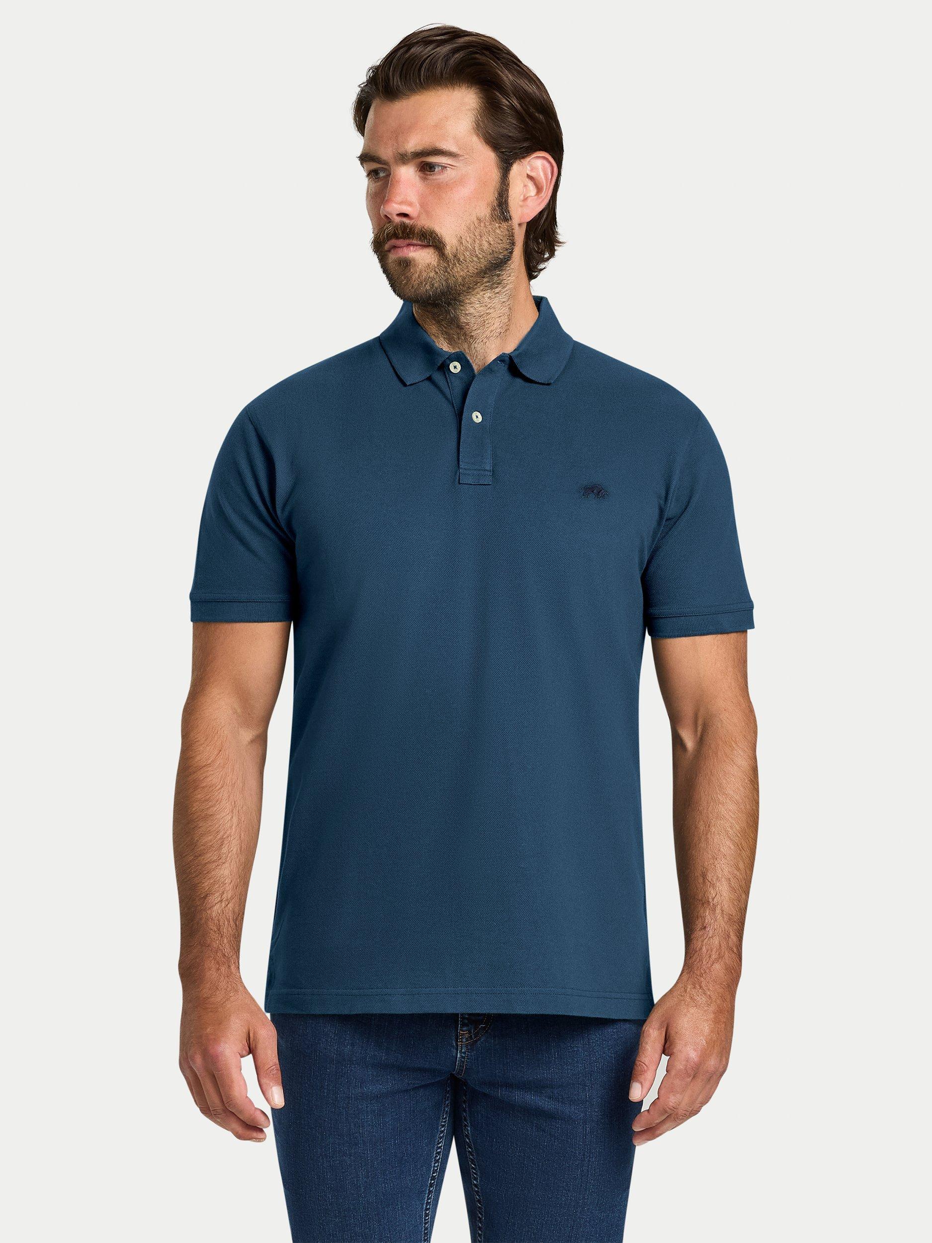 Product image 1 of 7, which shows Raging Bull Classic Polo Shirt, Denim, S