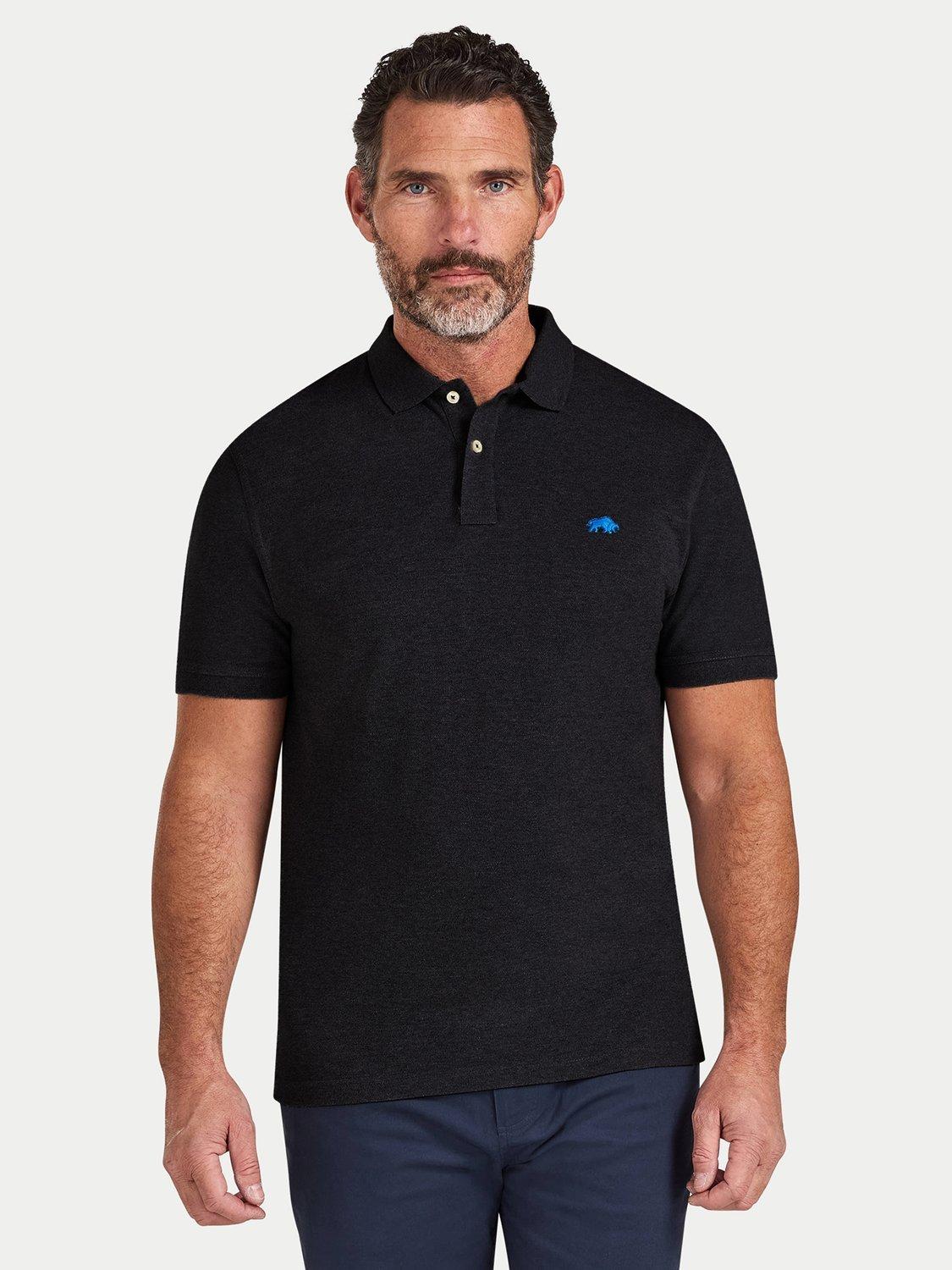 Product image 1 of 7, which shows Raging Bull Classic Polo Shirt, Black, S