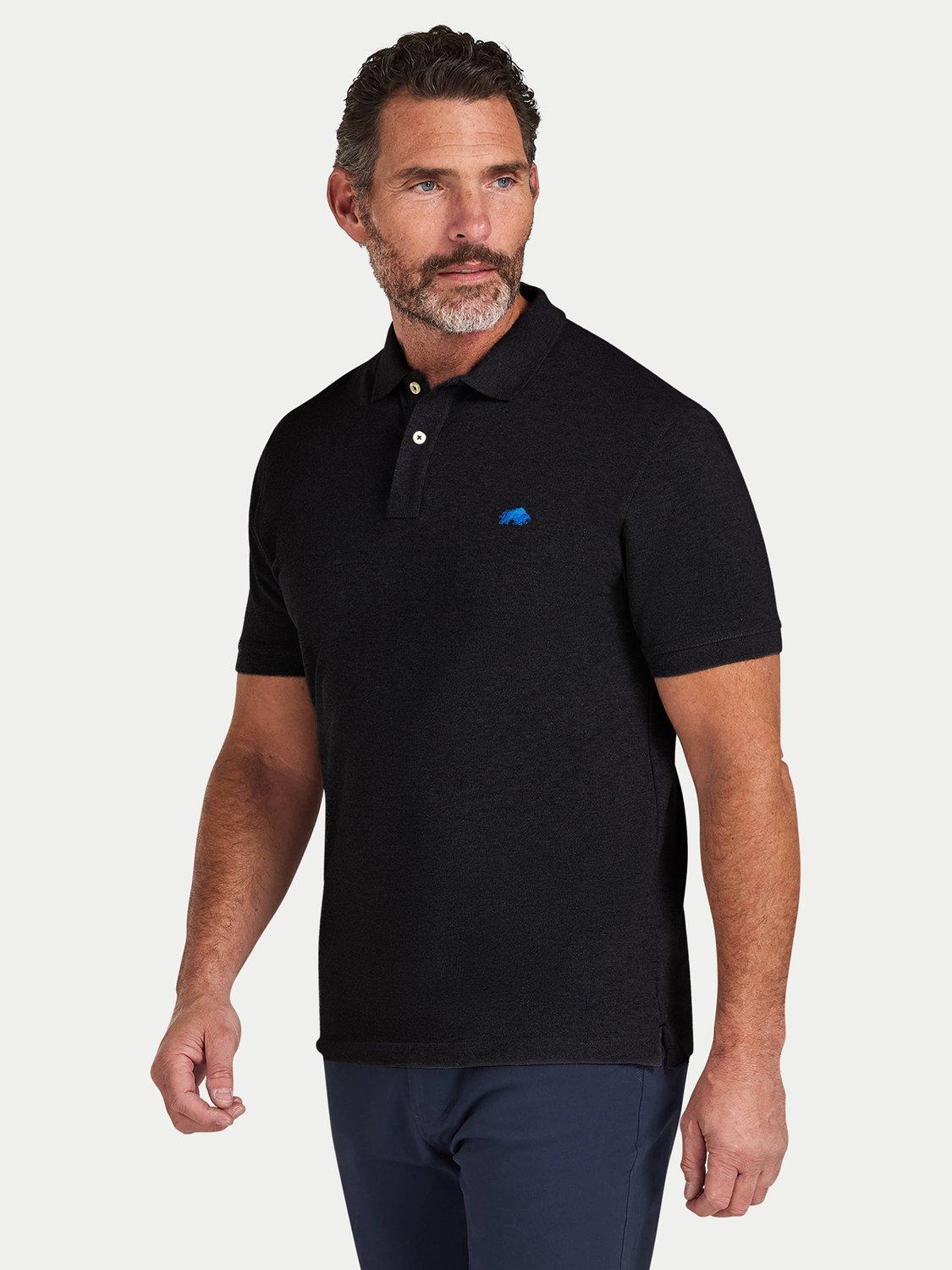 Product image 3 of 7, which shows Raging Bull Classic Polo Shirt, Black, S