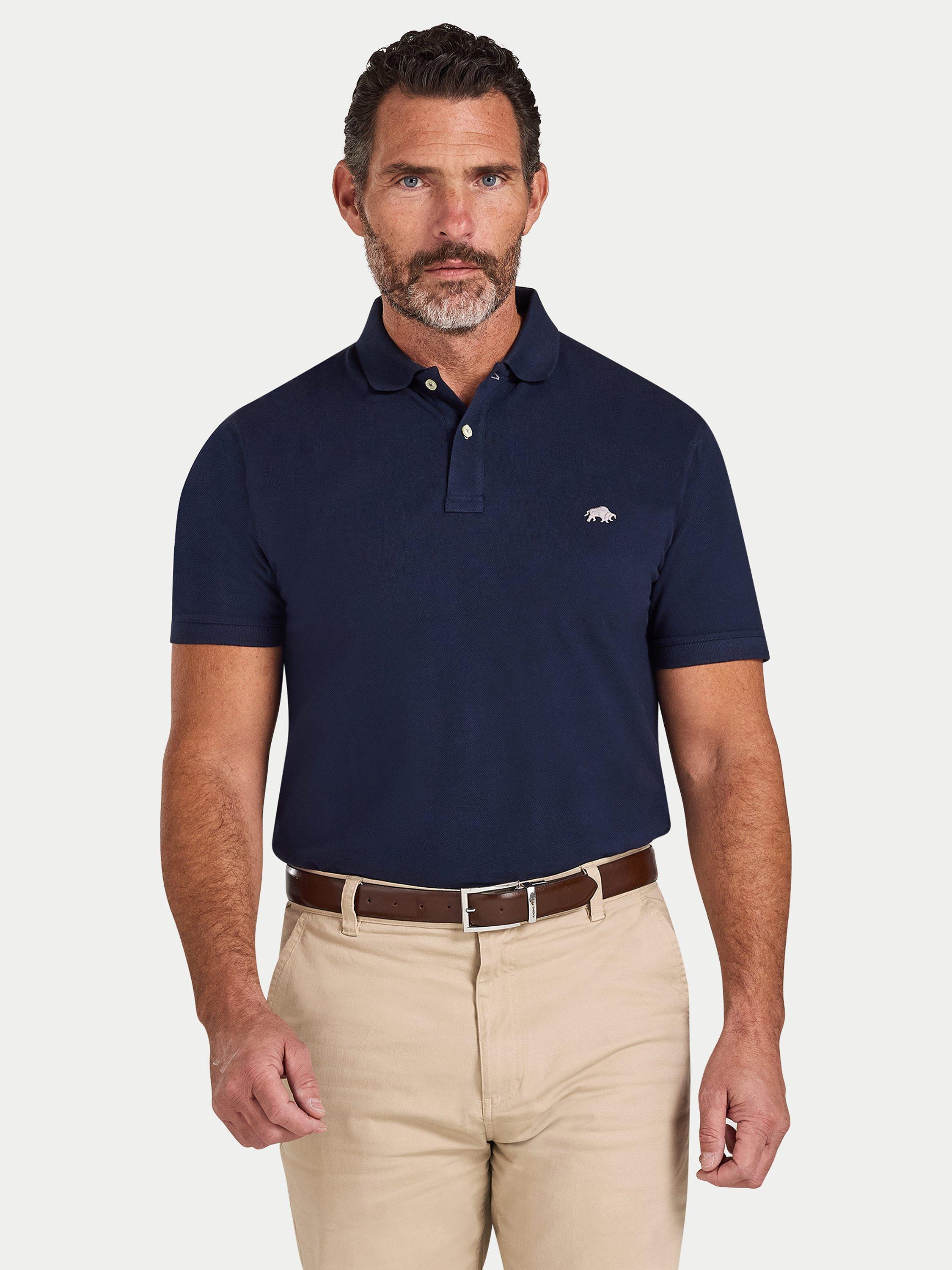 Product image 1 of 6, which shows Raging Bull Classic Polo Shirt, Navy, S