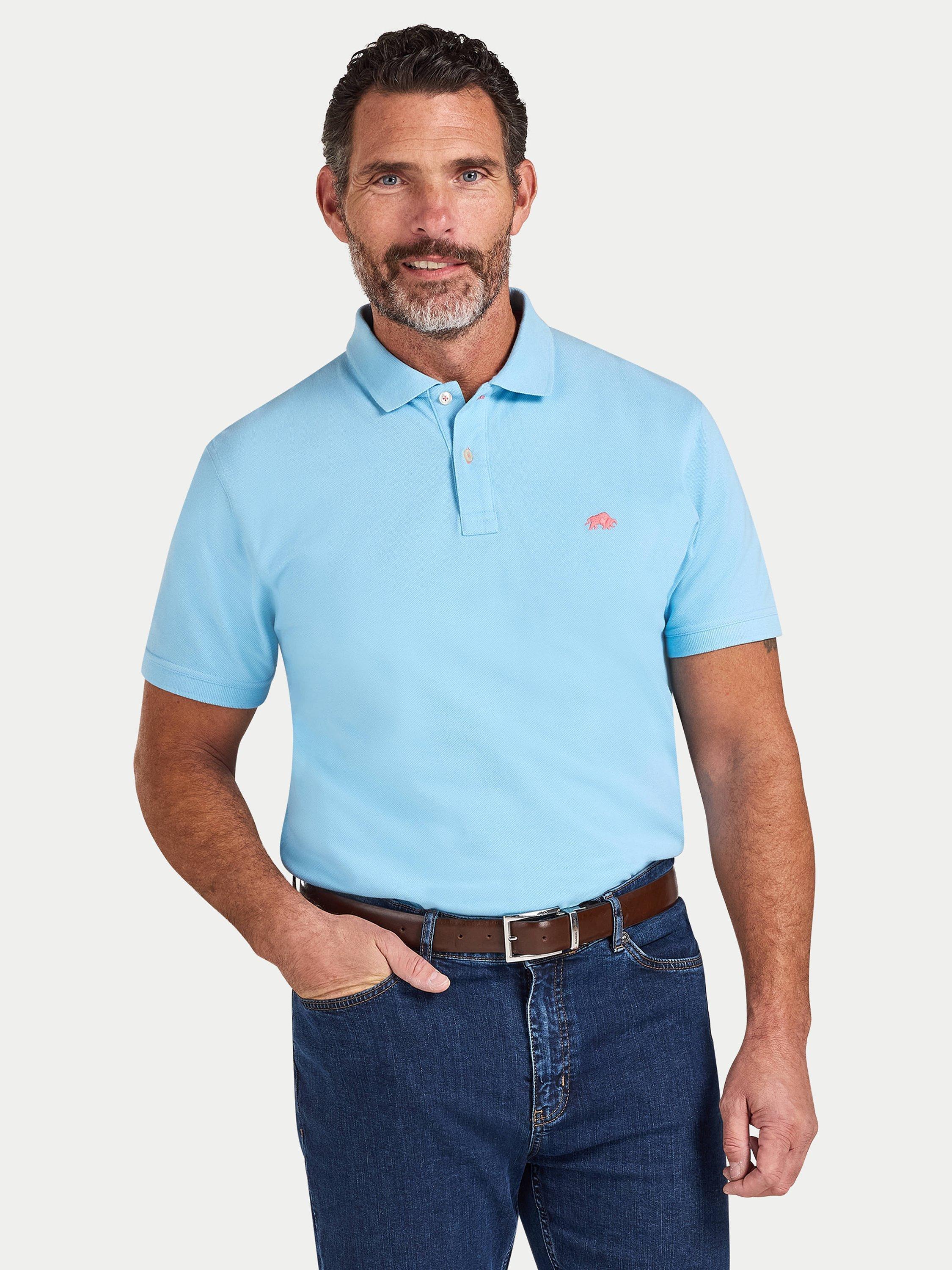 Product image 1 of 6, which shows Raging Bull Classic Polo Shirt, Sky Blue, S