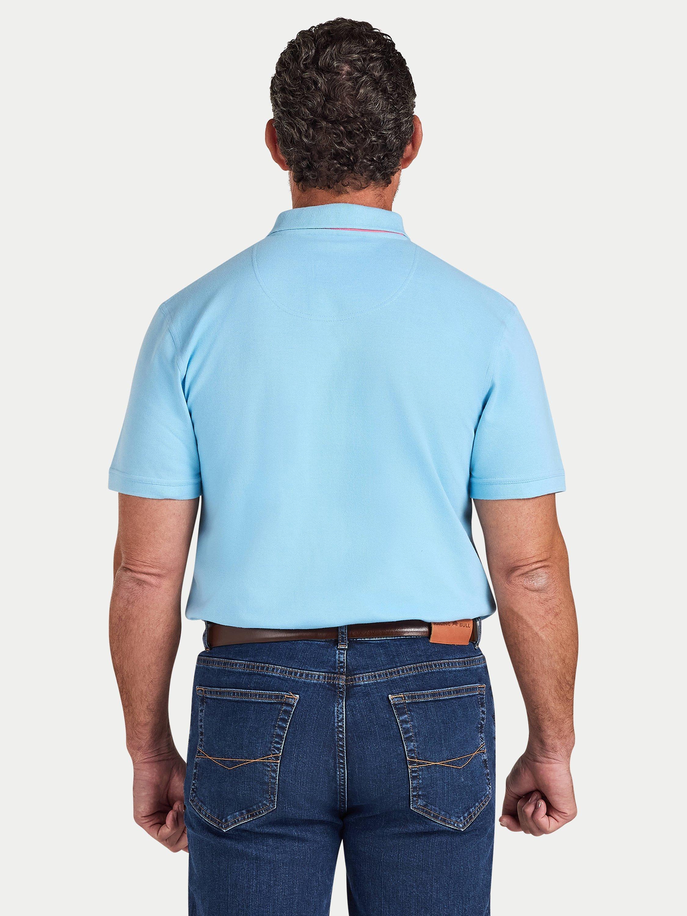 Product image 3 of 6, which shows Raging Bull Classic Polo Shirt, Sky Blue, S