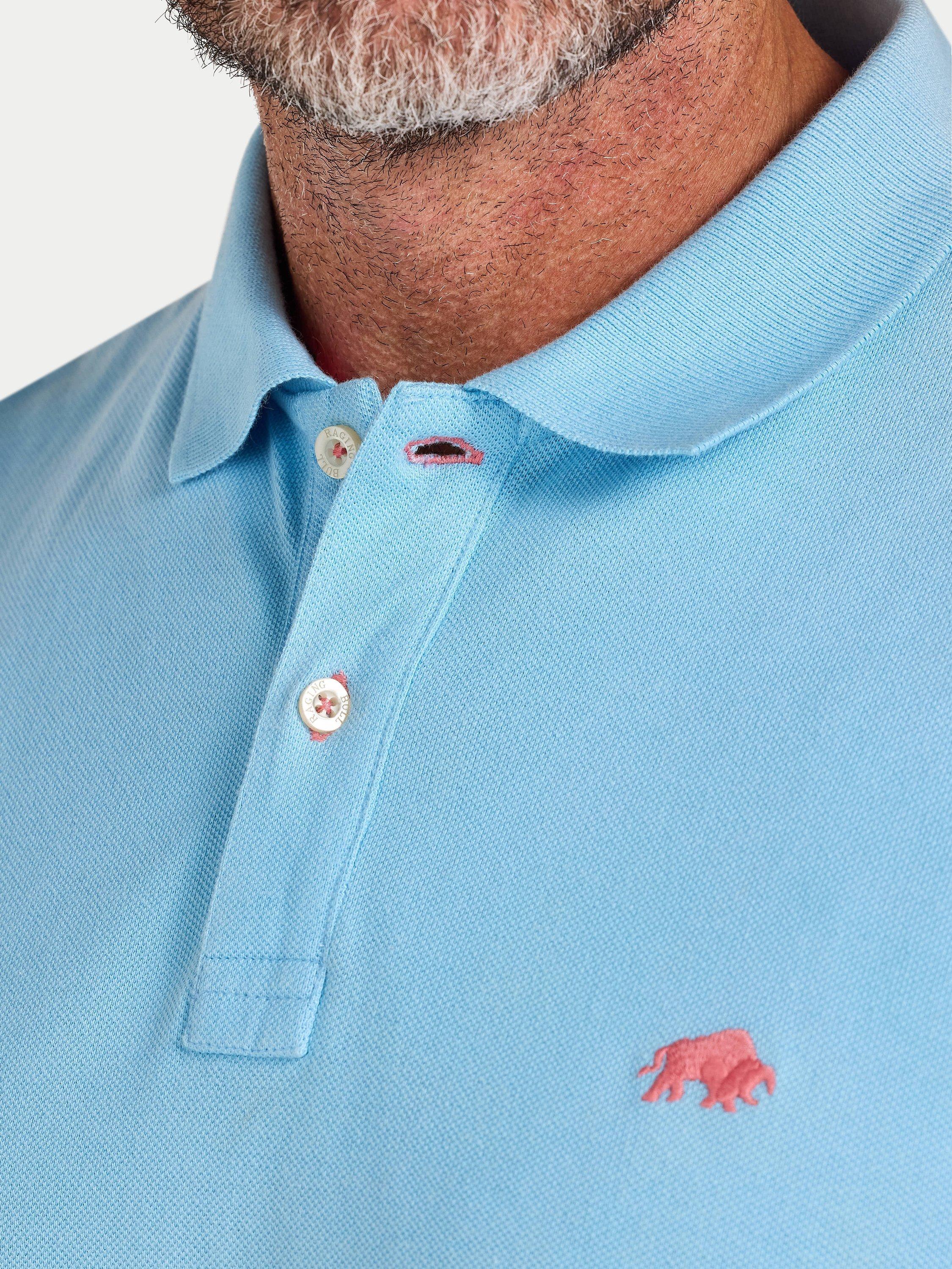 Product image 5 of 6, which shows Raging Bull Classic Polo Shirt, Sky Blue, S