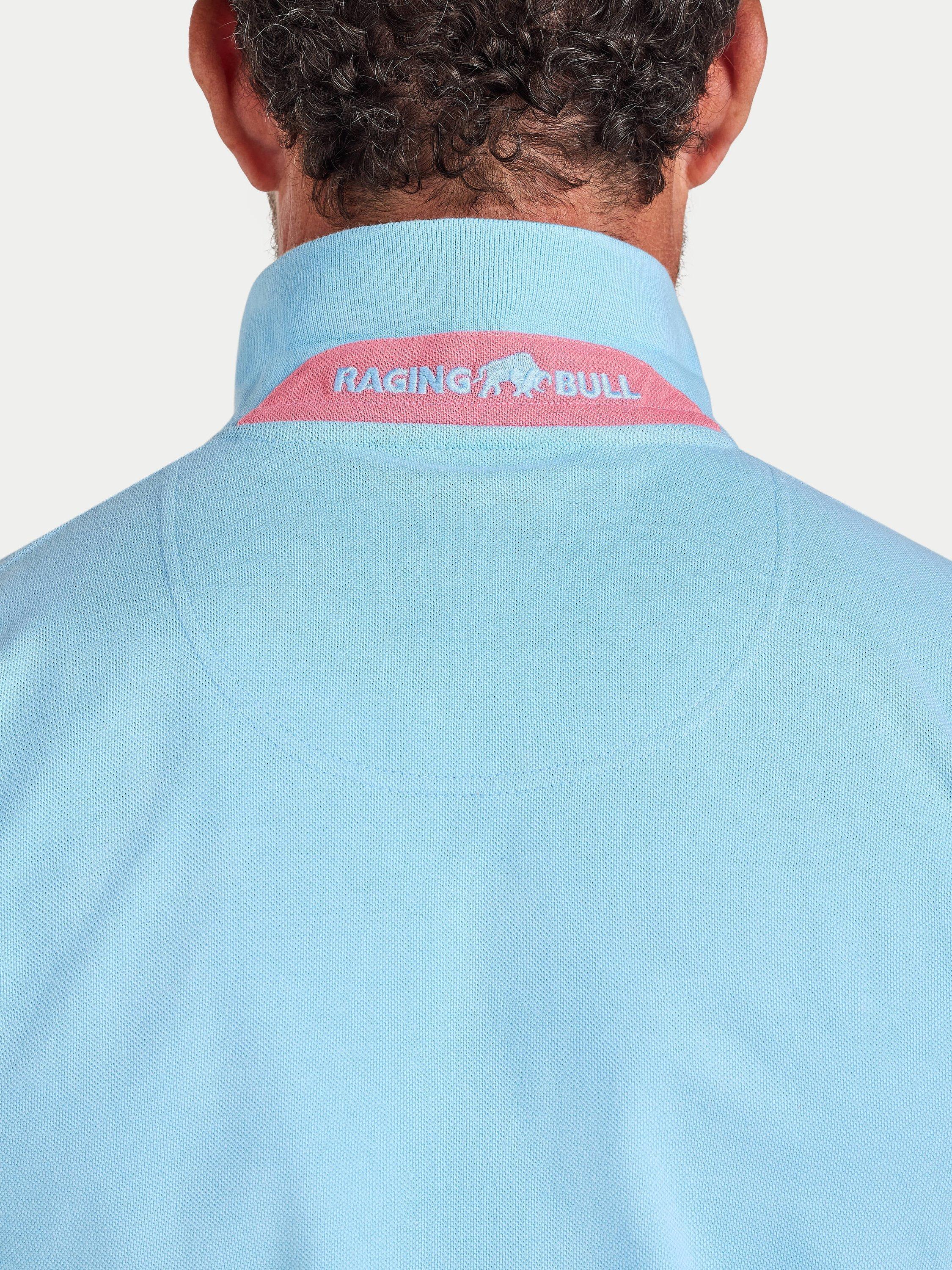 Product image 6 of 6, which shows Raging Bull Classic Polo Shirt, Sky Blue, S