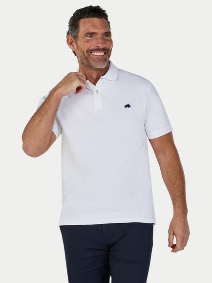 Raging Bull Classic Polo Shirt, White