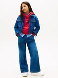 Tommy Hilfiger Kids' Mabel Pleated Jeans, Dark Blue