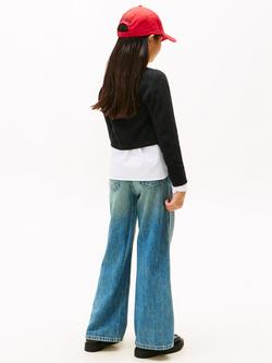 Tommy Hilfiger Cotton Blend Slim Sequin Cardigan, Black - view 2, Black