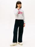 Tommy Hilfiger Kids' Mabel Corduroy Trousers, Dark Night Navy