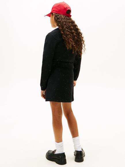Tommy Hilfiger Sequin A-Line Mini Skirt, Black - view 2, Black