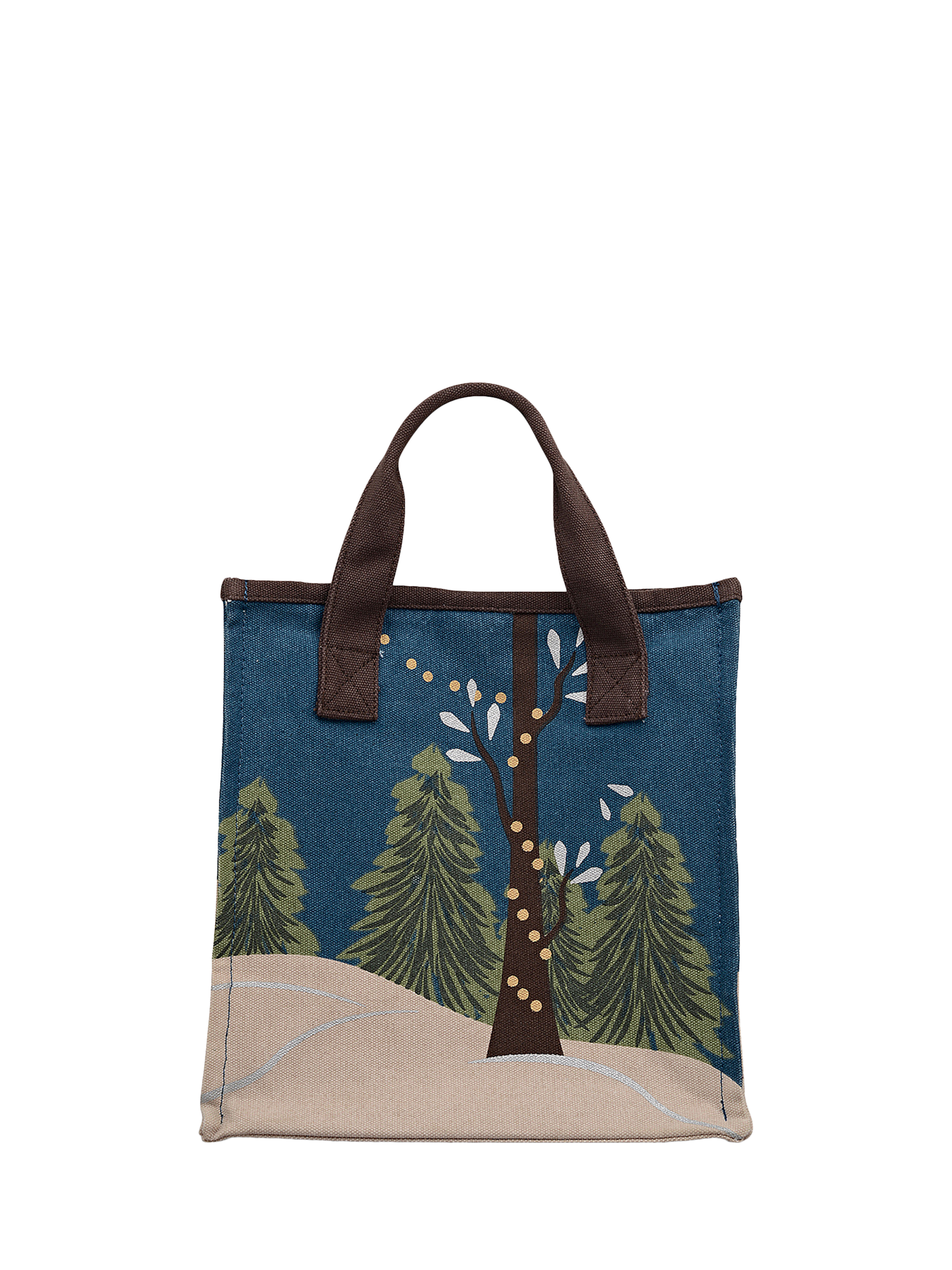 Product image 2 of 4, which shows Radley Winter Tales Canvas Grab Bag, Teal/Multi