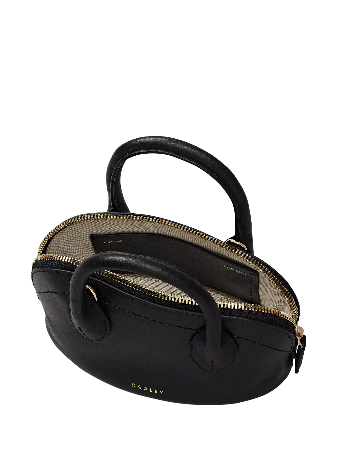 Product image 3 of 6, which shows Radley The Muriel Micro Grab Bag, Black, One Size