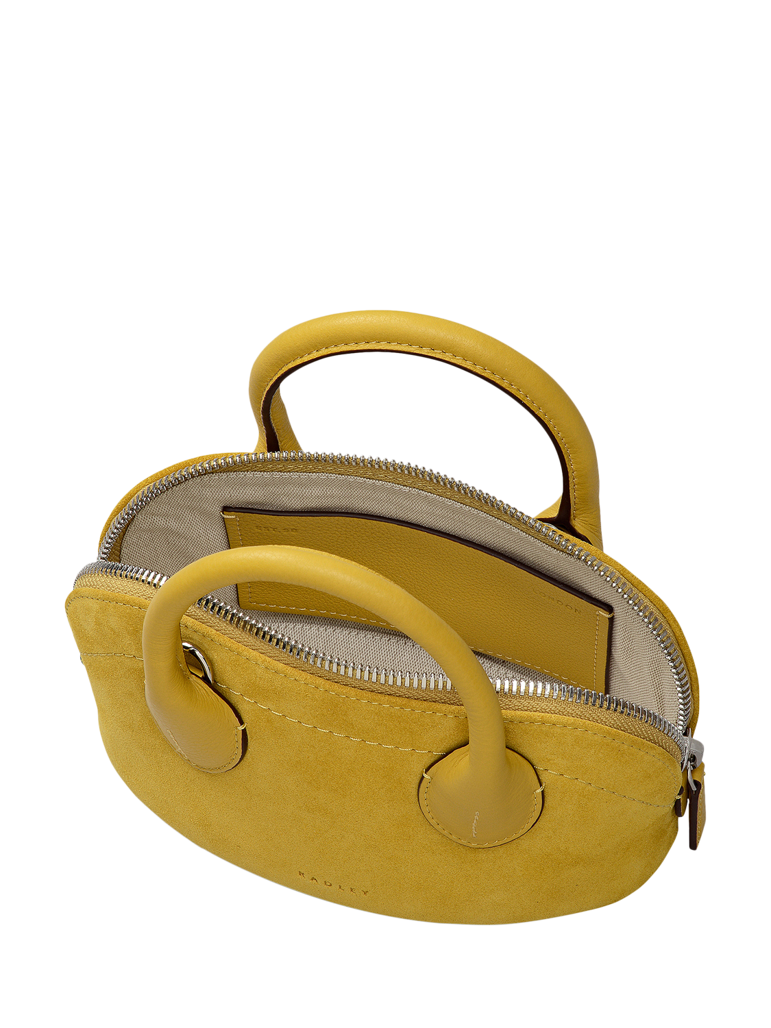 Product image 3 of 6, which shows Radley The Muriel Micro Grab Bag, Ochre, One Size