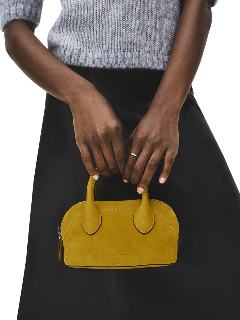 Product image 5 of 6, which shows Radley The Muriel Micro Grab Bag, Ochre, One Size