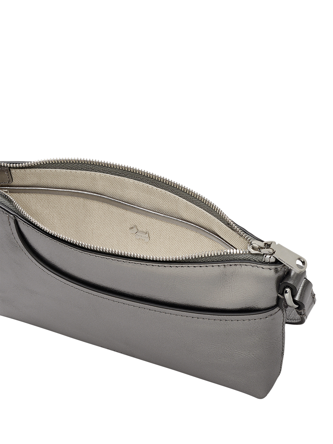 Product image 3 of 5, which shows Radley Pockets Mini Metallic Leather Shoulder Bag, Silver