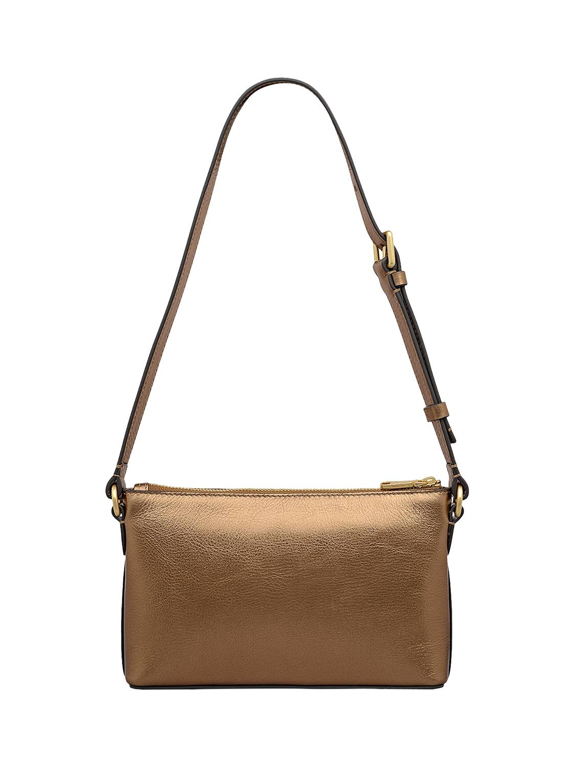 Product image 2 of 6, which shows Radley Pockets Mini Metallic Leather Shoulder Bag, Olive Gold