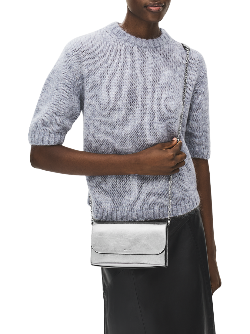 Product image 6 of 6, which shows Radley The Rathbone Micro Crossbody Bag, Silver