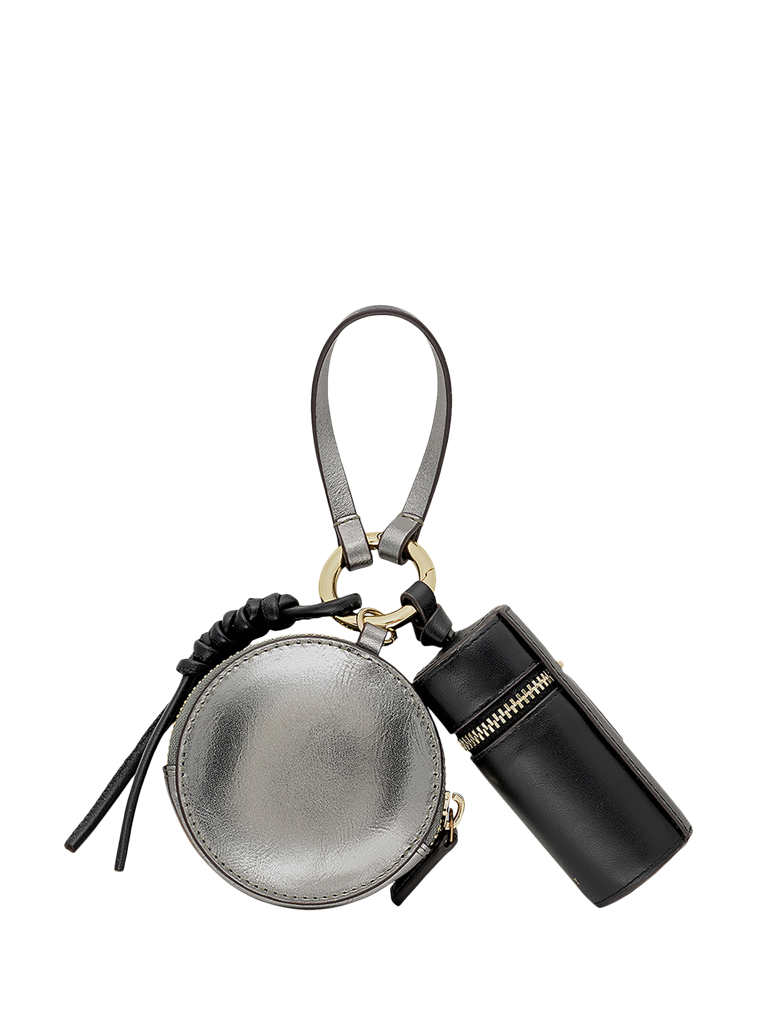 Product image 2 of 3, which shows Radley Nicholas Road Pouch Keyring, Silver/Multi