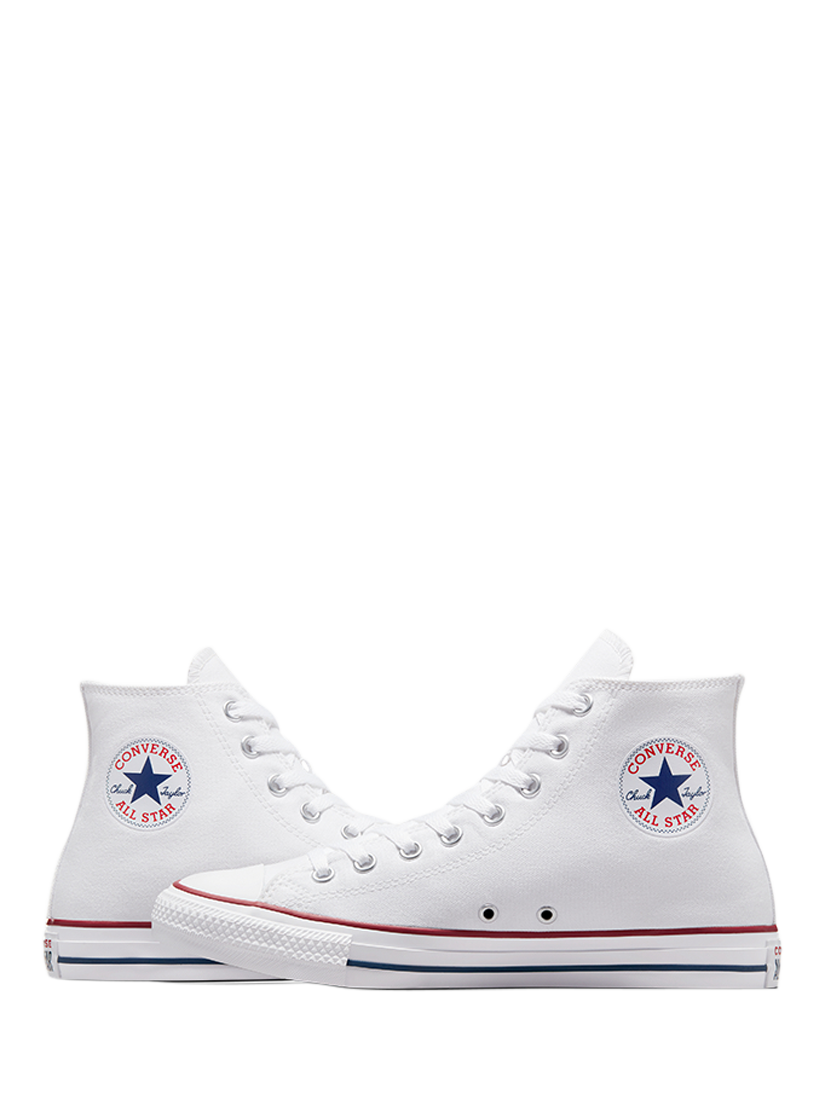 Product image 2 of 4, which shows Converse Chuck Taylor All Star Canvas Hi-Top Trainers, Optical White, 4