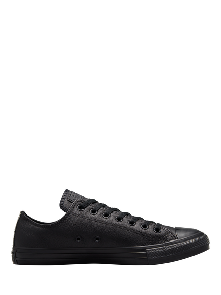 Converse Chuck Taylor All Star Leather Trainers, Black Mono, Black Mono