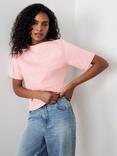 Mint Velvet Short Sleeve T-Shirt, Pink