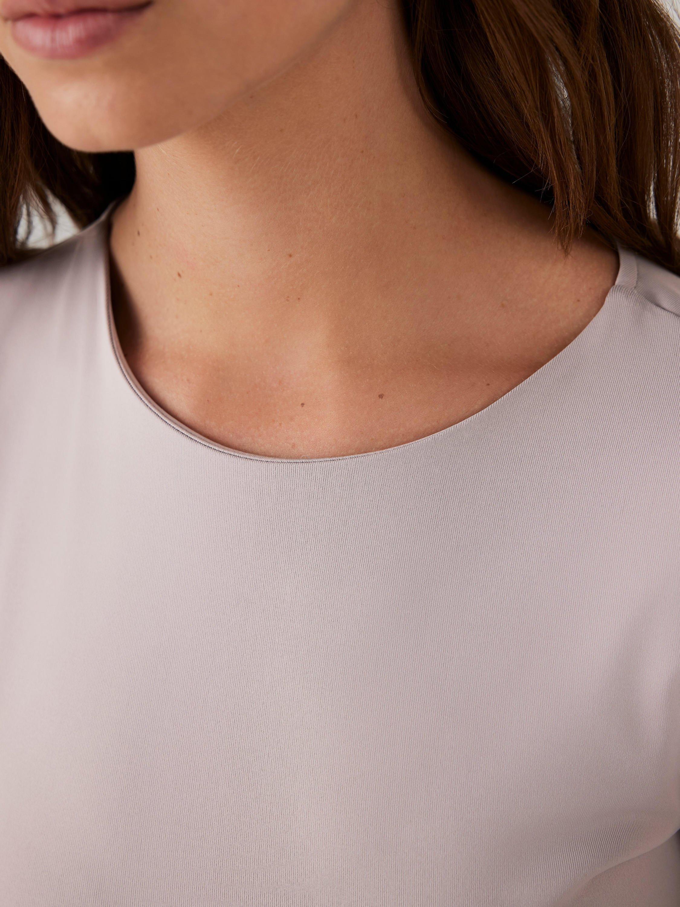 Product image 5 of 8, which shows Mint Velvet Basic Long Sleeve Top, Grey, L