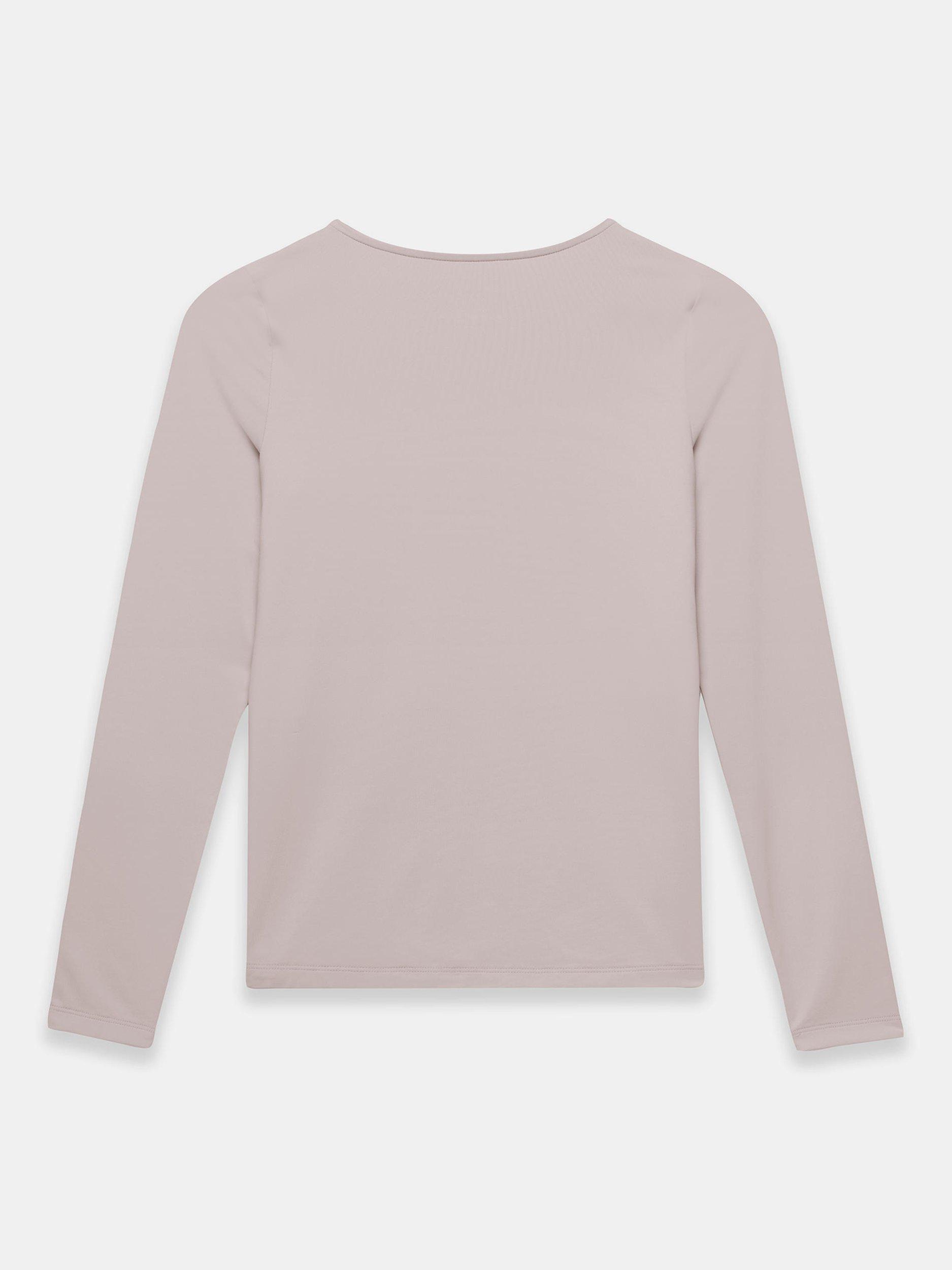 Product image 8 of 8, which shows Mint Velvet Basic Long Sleeve Top, Grey, L