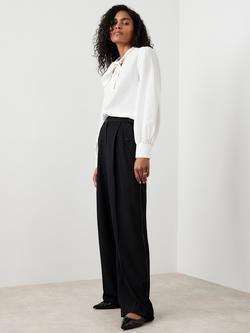Mint Velvet Mensy Wide Leg Tailored Trousers, Black, Black