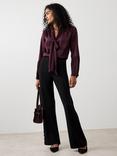Mint Velvet Tailored Bootcut Trousers, Black
