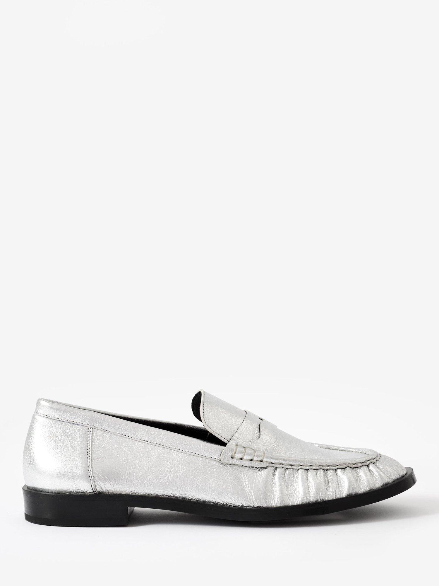 Mint Velvet Leather Flat Slip-On Loafers