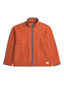 Norse Projects Wool Blend Sherpa Fleece Jacket, Golden Orange, Golden Orange