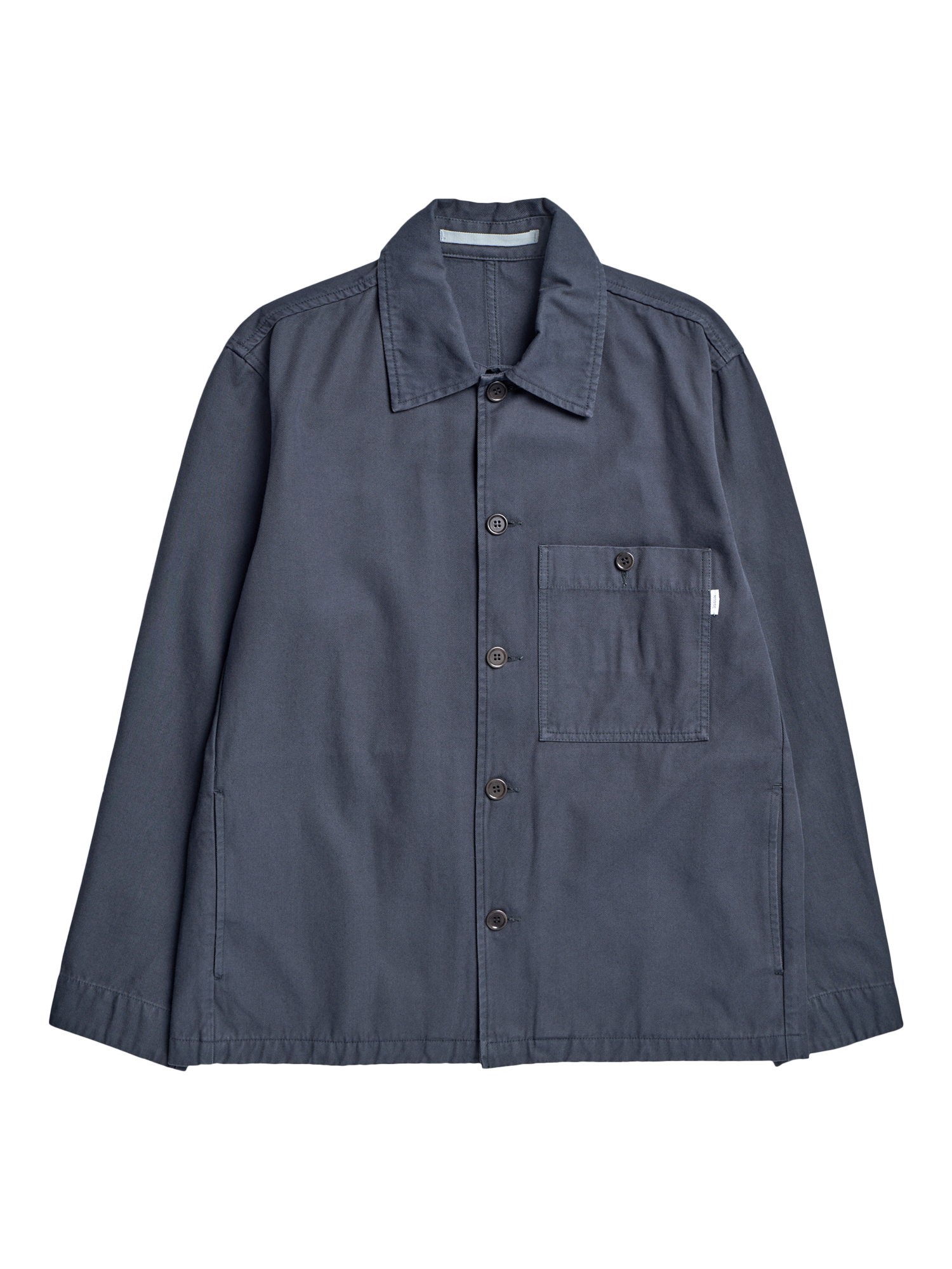 Product image 1 of 2, which shows Norse Projects Cotton Twill Overshirt, Graphite, S