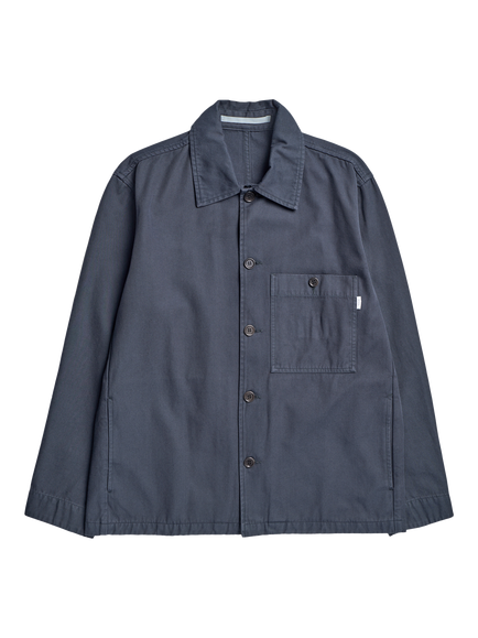 Norse Projects Cotton Twill Overshirt, Graphite, Graphite