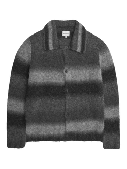 Norse Projects Erik Alpaca Wool Blend Jacket, Charcoal Melange, Charcoal Melange