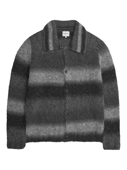 Norse Projects Erik Alpaca Wool Blend Jacket, Charcoal Melange, Charcoal Melange