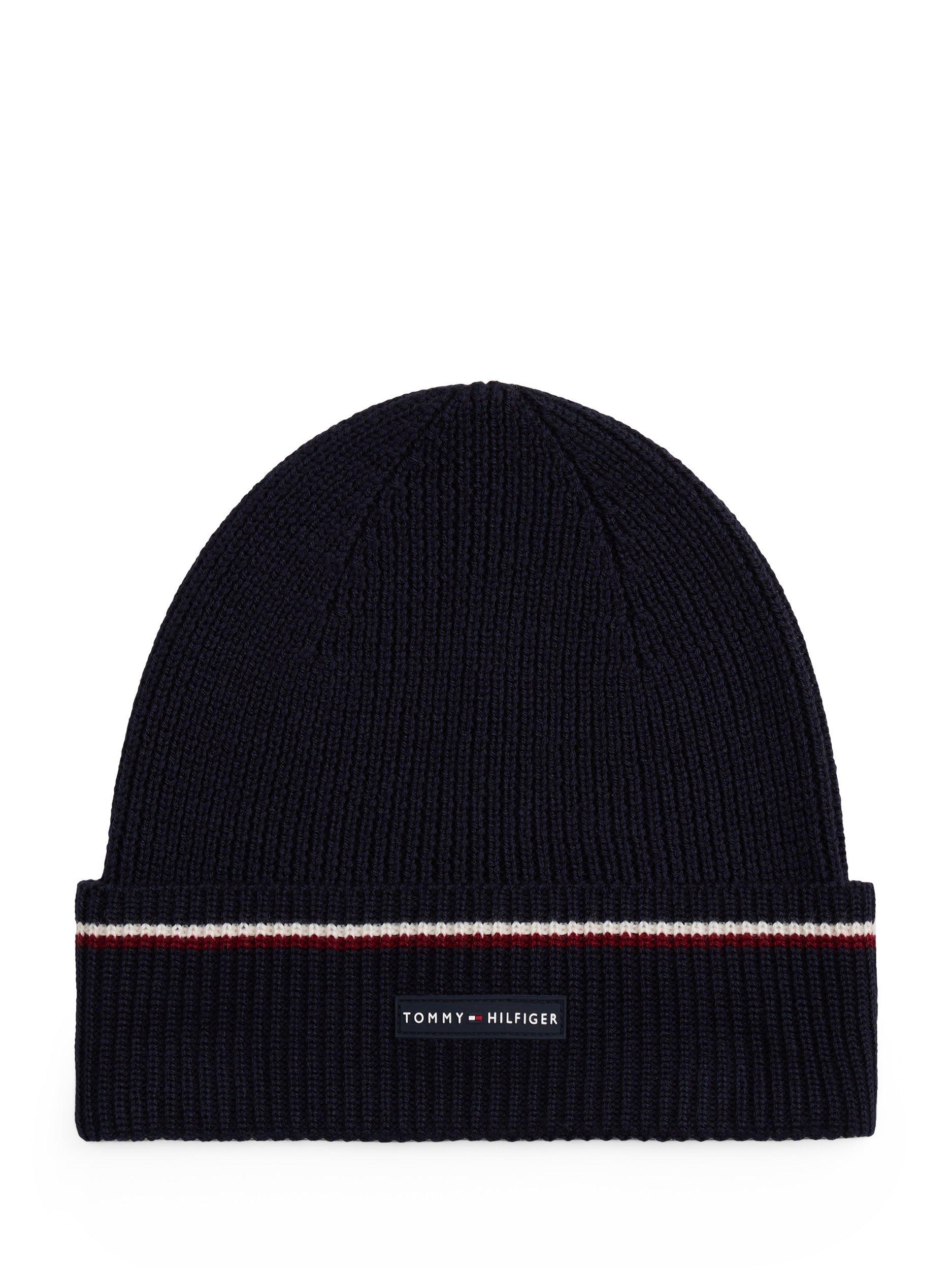 Product image 1 of 4, which shows Tommy Hilfiger Logo Beanie Hat, Space Blue, One Size