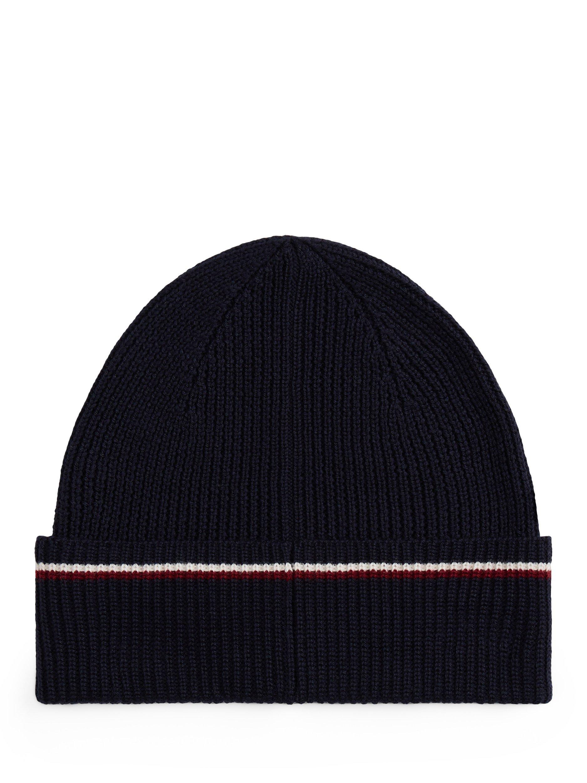 Product image 2 of 4, which shows Tommy Hilfiger Logo Beanie Hat, Space Blue, One Size
