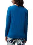 Femilet Loraine Loungewear Long Sleeve Top, Ceramic Blue