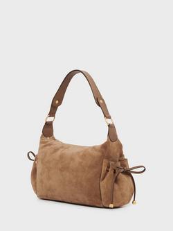 Gerard Darel Le Ema Leather Shoulder Bag - view 2, Tundra