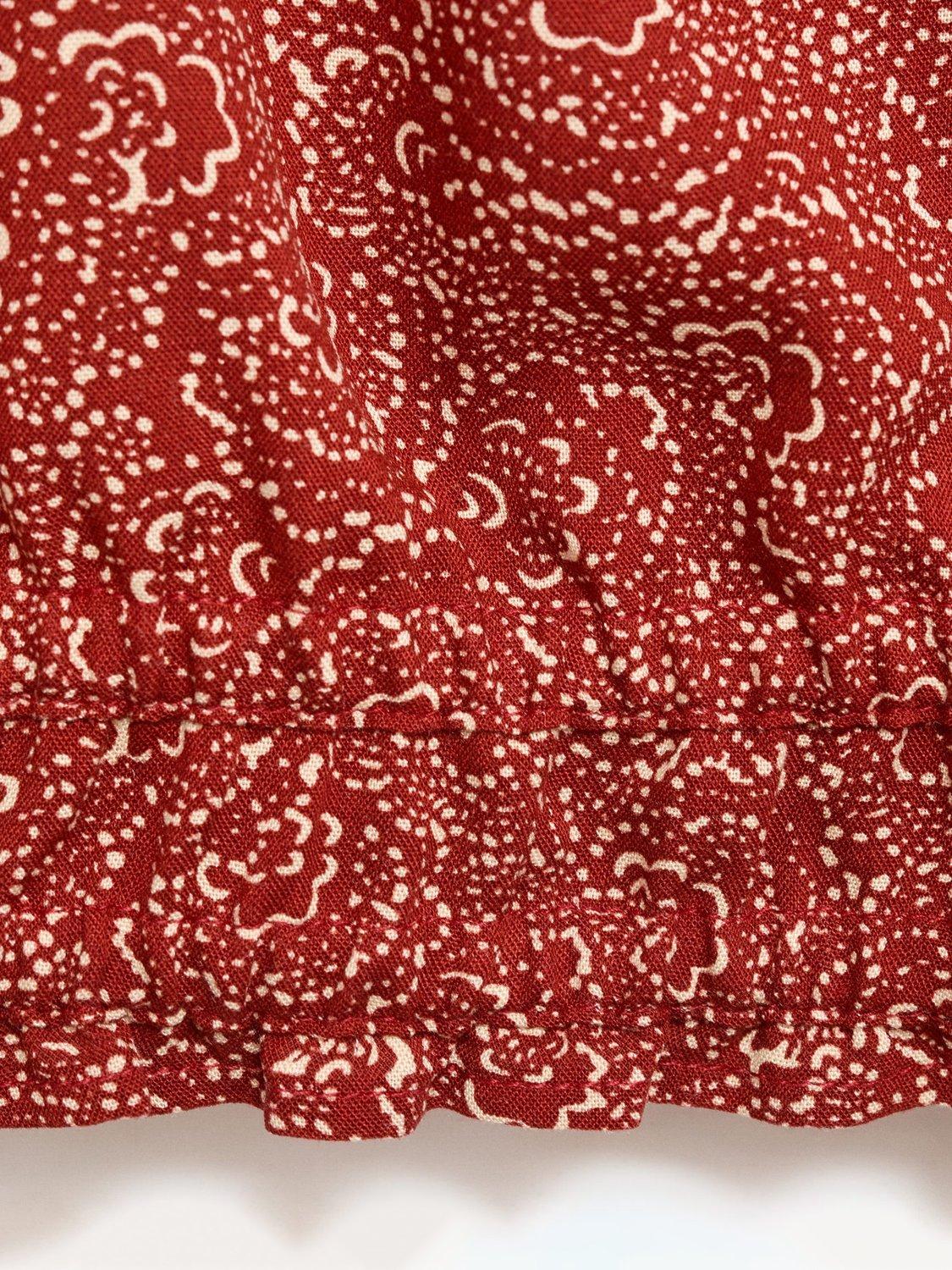 Product image 4 of 4, which shows Mango Kids' Lolita Puff Sleeve Blouse, Medium Orange, 10 years