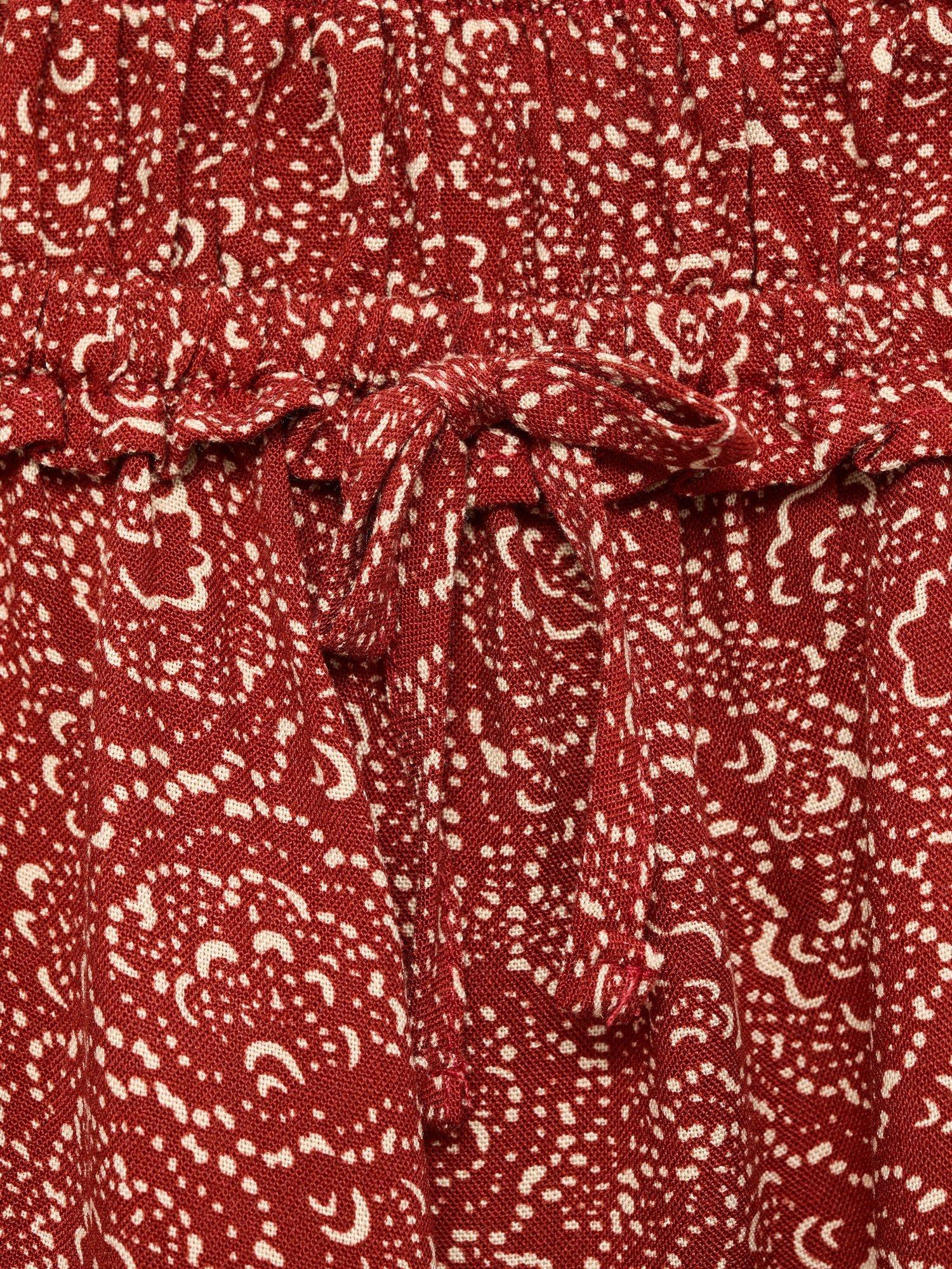 Product image 4 of 4, which shows Mango Kids' Lolita Printed Skirt, Medium Orange, 11-12 years