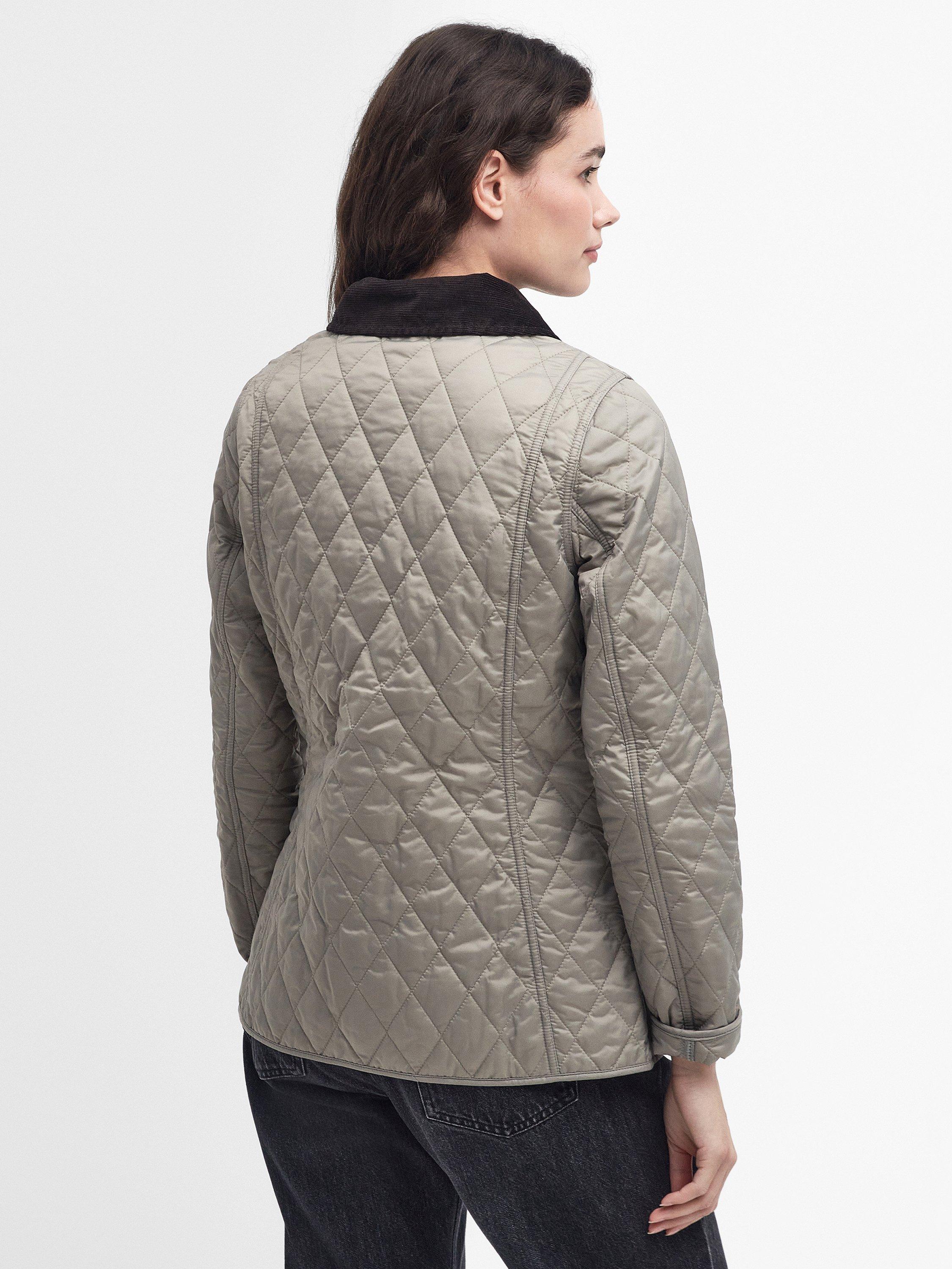 Product image 2 of 9, which shows Barbour Annandal Quilted Jacket, Doeskin, 8